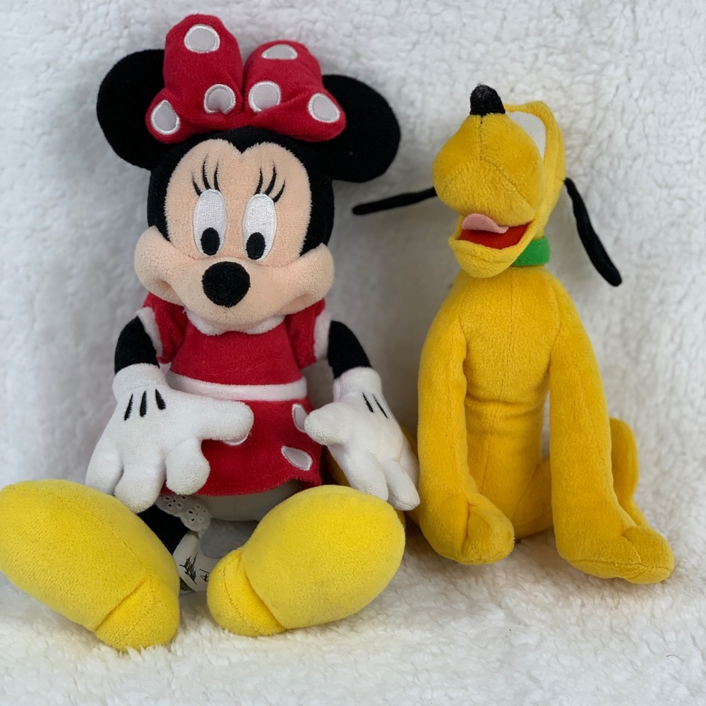 Pluto And Minnie Plush Toys